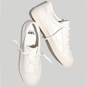 Madewell leather sneakers in white